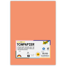 Tonpapier, 100 Bogen, 130 g/qm, DIN A4, Lachs