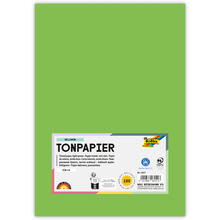 Tonpapier, 100 Bogen, 130 g/qm, DIN A4, Hellgr�n