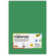 Tonpapier, 100 Bogen, 130 g/qm, DIN A4, Moosgr�n