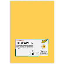 Tonpapier, 100 Bogen, 130 g/qm, DIN A4, Gold Matt