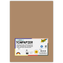 Tonpapier, 100 Bogen, 130 g/qm, DIN A4, Rehbraun