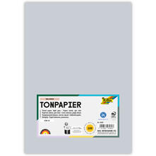 Tonpapier, 100 Bogen, 130 g/qm, DIN A4, Hellgrau