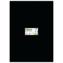 Tonpapier, 10 Bogen, 130 g/qm, 50x70 cm, Schwarz