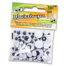 Wackelaugen-Set, selbstklebend, 100 Stk.