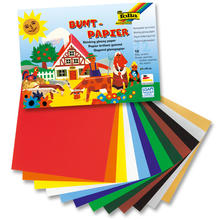 Glanzpapier gummiert, 23 x 25 cm, 12 Bogen