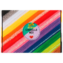 Chenilledraht Mix Box Jumbo Bunt, ca. 700 Stck, 30cm lang,  4/6/8mm, in 13 sortierten Farben