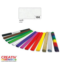 Krepp-Papier, 1 Rolle, 50x250 cm, Wei