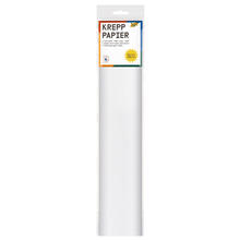 Krepp-Papier, 1 Rolle, 50x250 cm, Wei