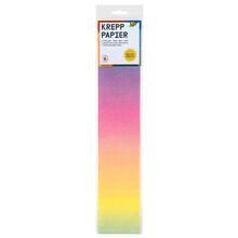 NEU Krepp-Papier, 1 Rolle, 50x250 cm, Regenbogen