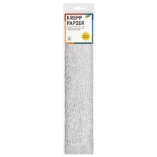 Krepp-Papier, 1 Rolle, 50x250 cm, Silber