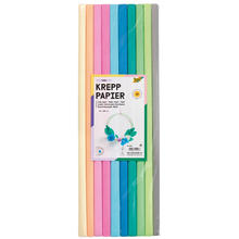 Bastel-Krepppapier-Set Trend Pastell, 10 Rollen sortiert, 50x200cm