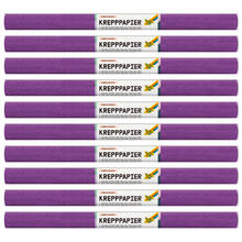 Krepppapier-Rollen, nassfest, 50 cm x 2,5 m, 10 Rollen, dunkelviolett