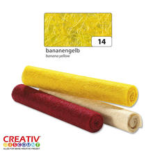 SALE Sisal Rolle 45x200cm, 135g/m, Bananengelb