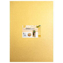 Glitterkarton 300g/m�, 50 x 70 cm, Einzelbogen, Gold