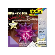 Faltbltter Bascetta Stern violett 15x15cm