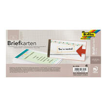 Bastelkarten wei, DIN lang, 25 Stck