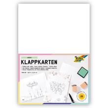 Briefkarten DIN A6, hochgedoppelt, genutet, 25 Stk