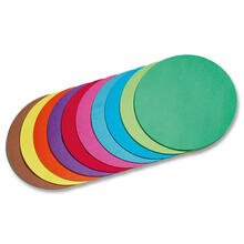Faltbltter, 100 Stck, 10 Farben, 10cm rund