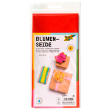 Blumenseide, 5 Bogen, 50x70 cm, Rot