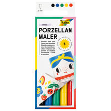 Porzellan-Maler-Set, 5 Stifte, 1-2mm Strichstrke