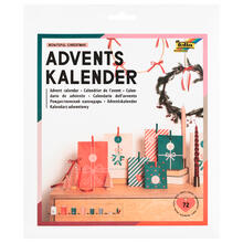 Adventskalender Bowtiful Christmas, 72 Teile inkl. 24 Beutel, Holzklammern & Sticker