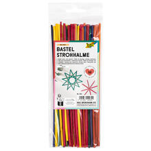 Strohhalme, bunt, 50 Stck, 22 cm