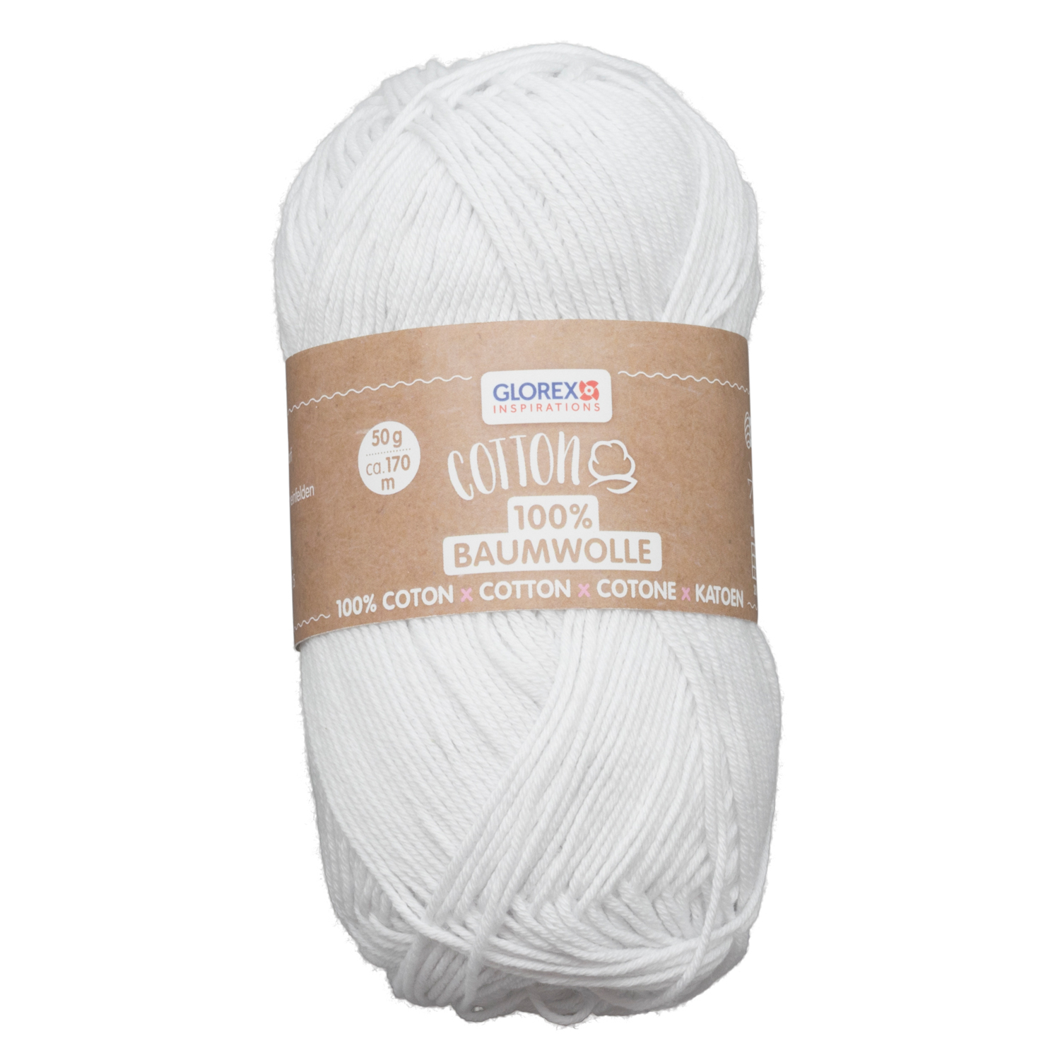 NEU Baumwolle 100% Cotton, 50g wei