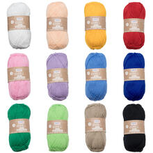 NEU Cotton Strick- und Häkelgarn, 50g, ca. 170 m Lauflänge - verschiedene Farbtöne