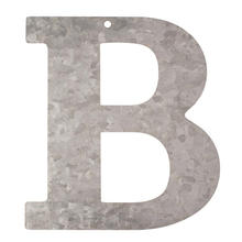 SALE Metall-Buchstabe verzinkt, 12x0,1cm, B