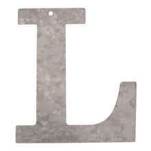 SALE Metall-Buchstabe verzinkt, 12x0,1cm, L