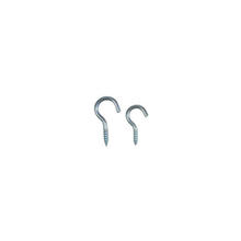 Schraubhaken rund, silberfarben, 8x3mm, 24 Stck