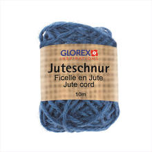 Glorex Juteschnur, Breite 3mm, Lnge 10m, Blau