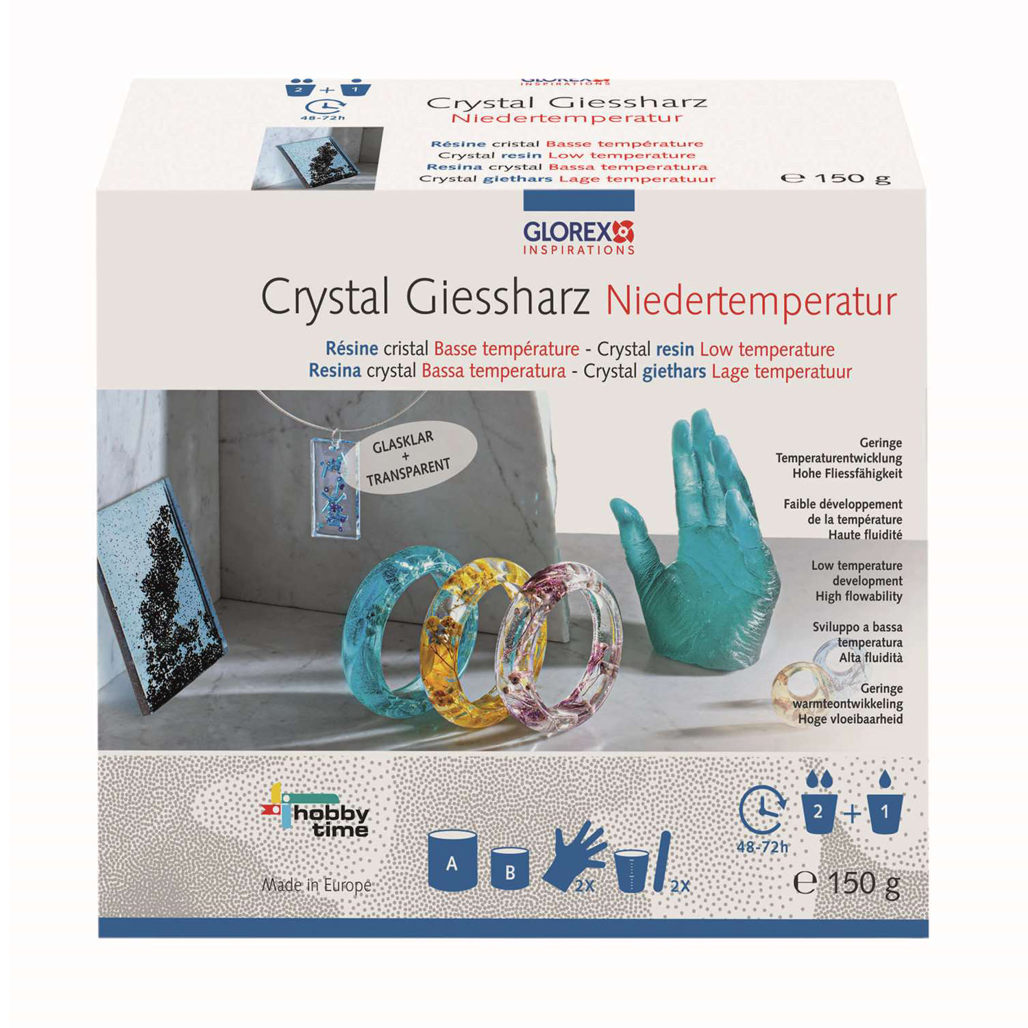 NEU Crystal-Gießharz Niedertemperatur, 150 g