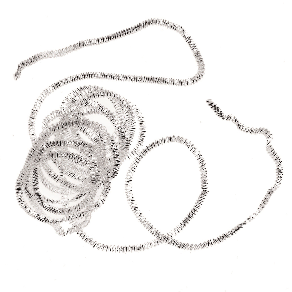 NEU Bouillon-Draht, versilbert, Strke 1,5mm, Lnge 3m (6x50cm)