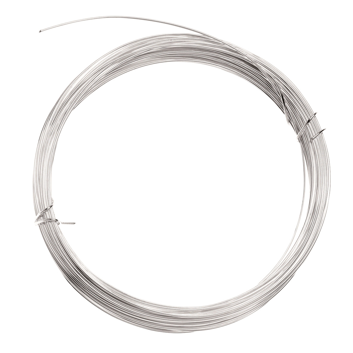 NEU Silberdraht mit Kupferkern, versilbert, Strke 0,80mm, Lnge 6m