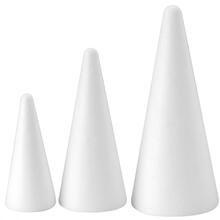 NEU Styropor Kegel, 1 Stück - Verschiedene Größen