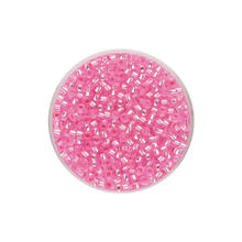 Create it Easy Rocailles 2,6 mm, 17g, Silbereinzug rosa