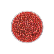 Create it Easy Rocailles 2,6 mm, 17g, Silbereinzug rot