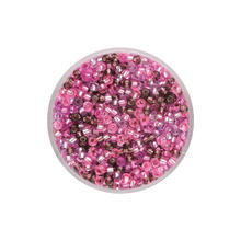 Create it Easy Rocaille-Mix 2,6 mm, 17g, Silbereinzug rosa-violett