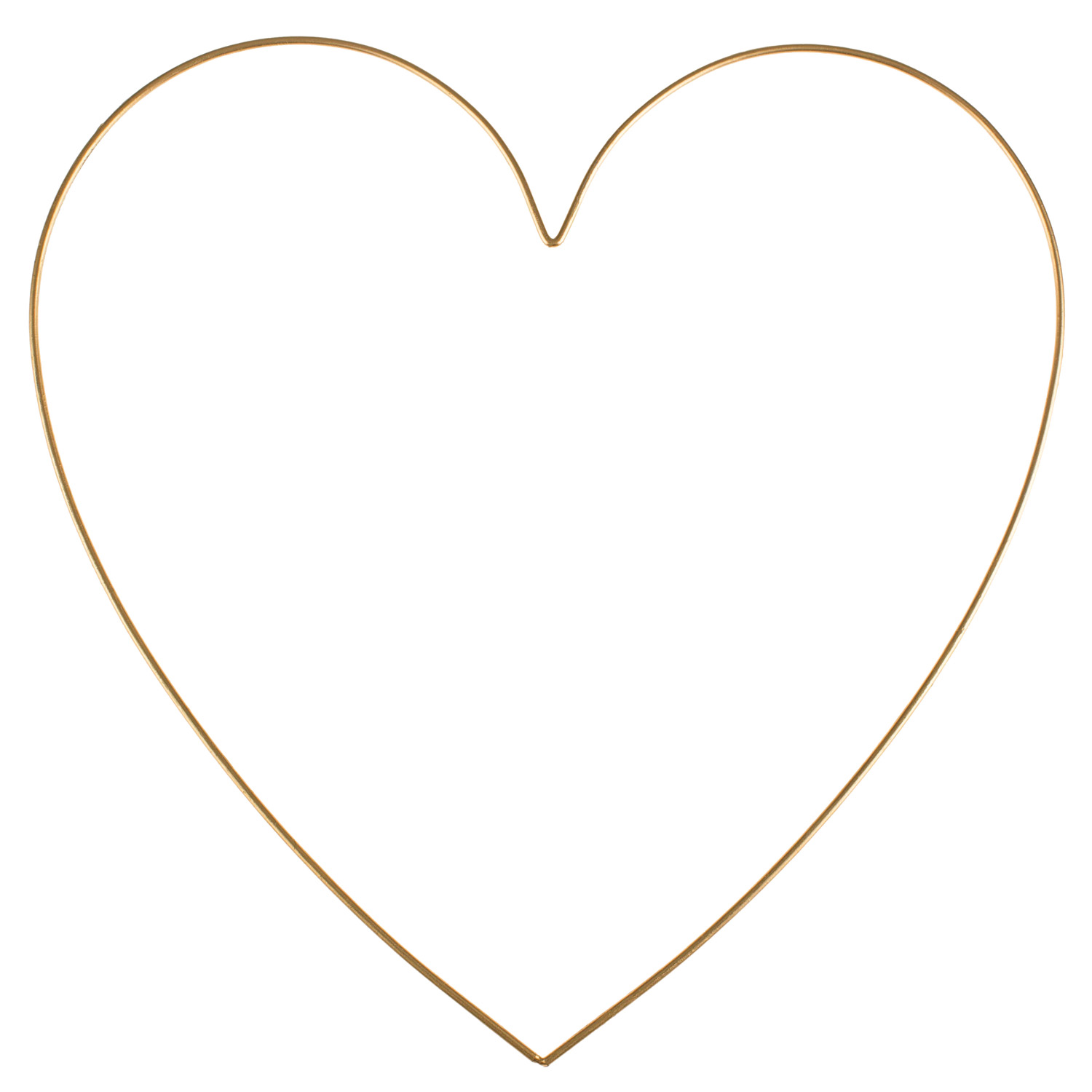 NEU Metallherz goldfarben, 30 x 30 x 0,3 cm