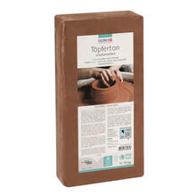 Glorex Tpferton unschamottiert 10kg terracotta