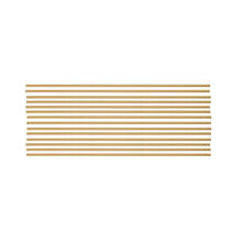 NEU Verzierwachsstreifen halbrund, 14 Stck, 200 x 2 mm, gold