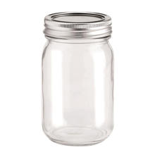 Deko- Glas mit 2-tlg. Deckel 420ml, 1 Stck