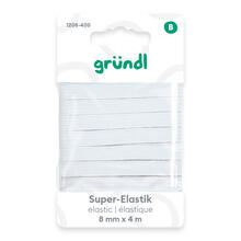 Super-Elastic-Band, 8 mm breit, 4 m lang, wei