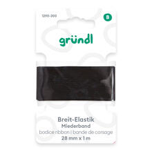 Super Elastic-Gummiband 1m x 28mm schwarz