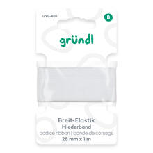 Super Elastic-Gummiband 1m x 28mm wei