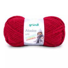 Strickgarn / Strickwolle Alaska, Oeko-Tex-Standard, 100g / 75m, Farbe 02, Rot