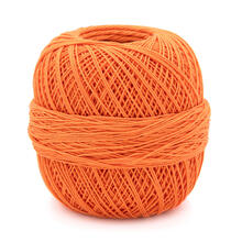 SALE H�kel-und Strickgarn 10, 100% Baumwolle, Oeko-Tex-Standard, 50g, 280m, Farbe 05, Orange