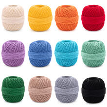 Häkel-und Strickgarn 10, 100% Baumwolle, 50g, 280m - Verschiedene Farben