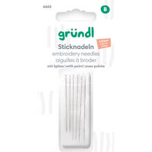 Sticknadeln mit Spitze, 6 Stck